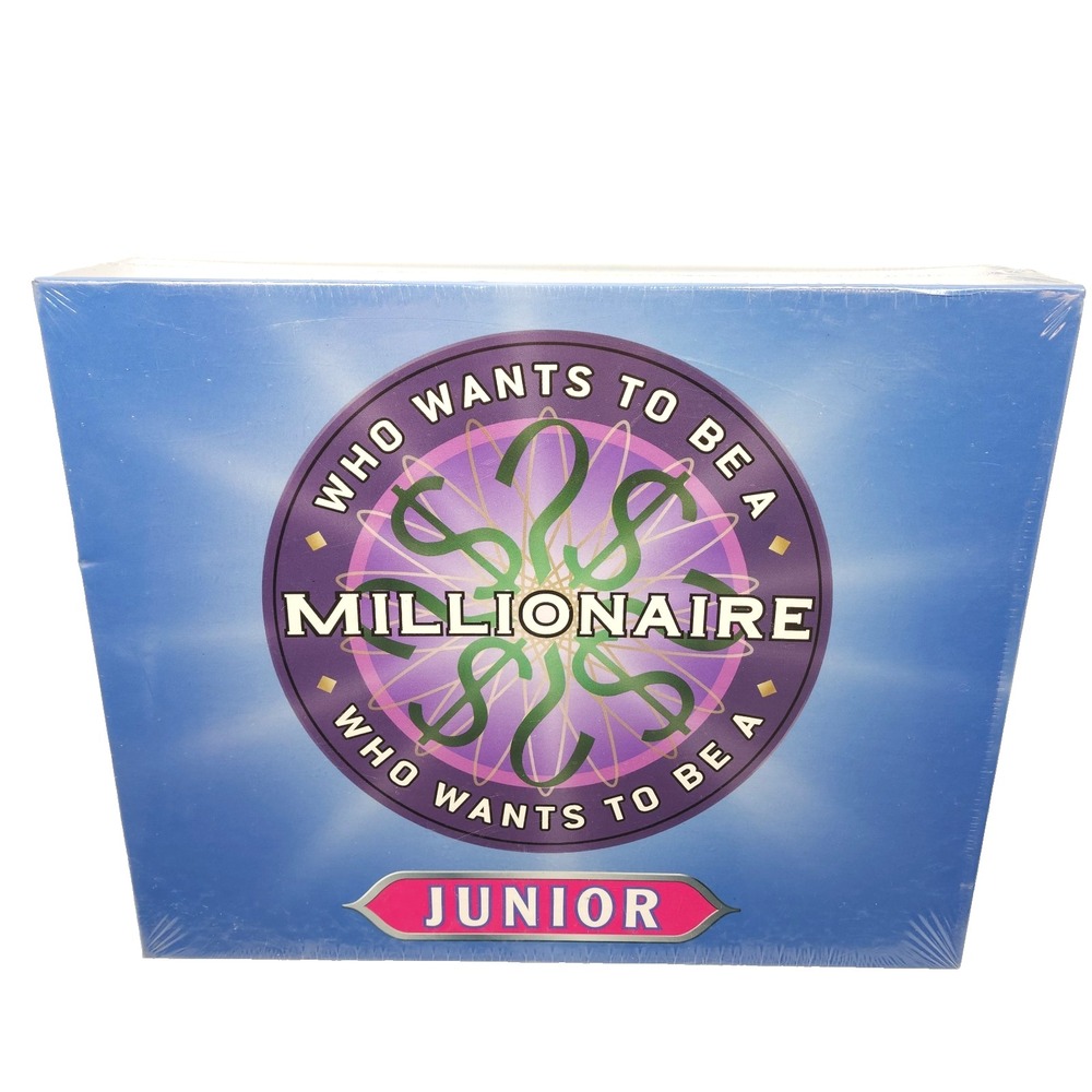 Vintage Who Wants To Be A Millionaire Junior Edition Board Game Pressman New